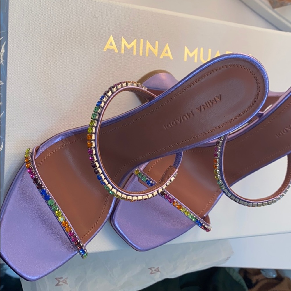 *SOLD** brand new Amina Muaddi heals